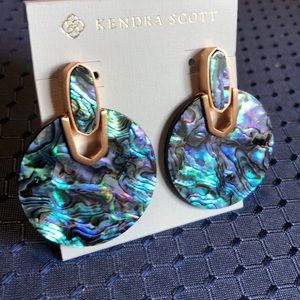 Kendra Scott Abalone Didi earrings - Rose gold